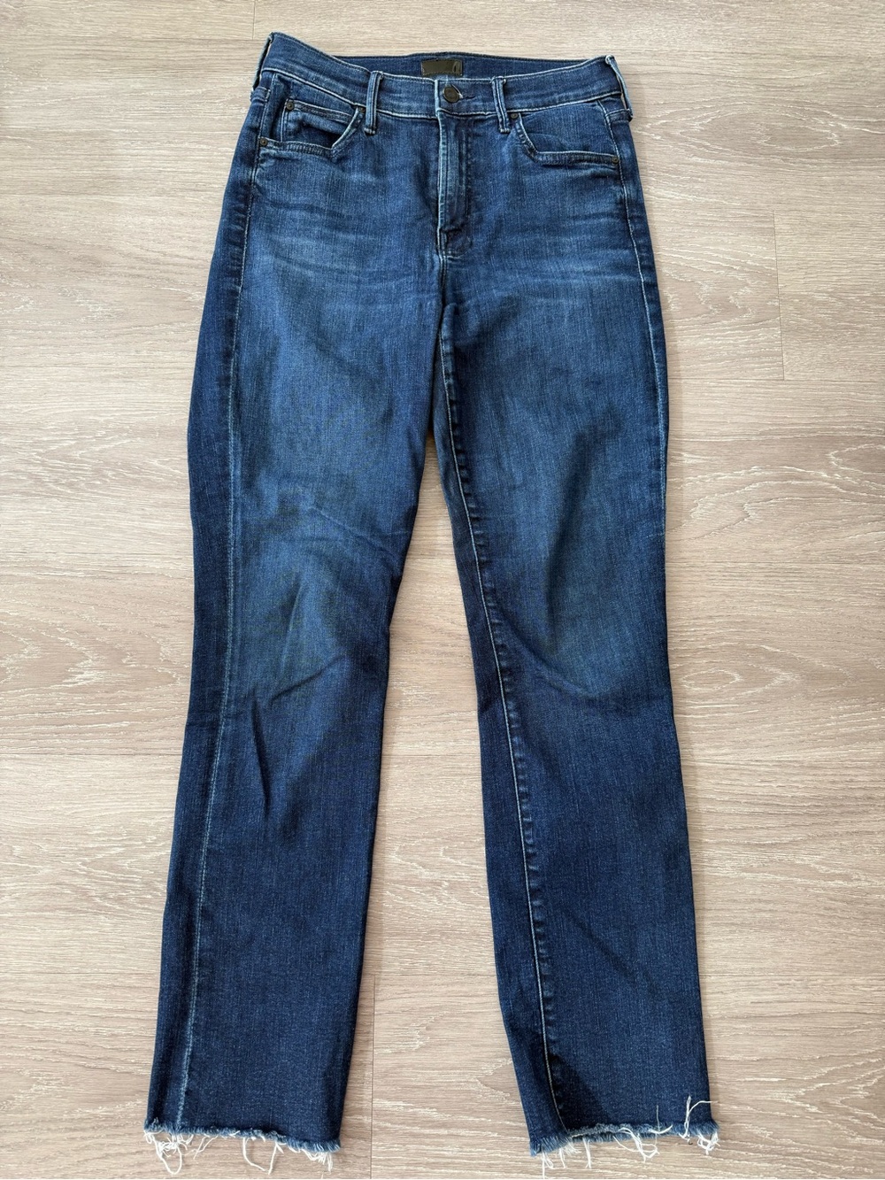 MOTHER the rascal raw hen high waist ankle snippet jeans
